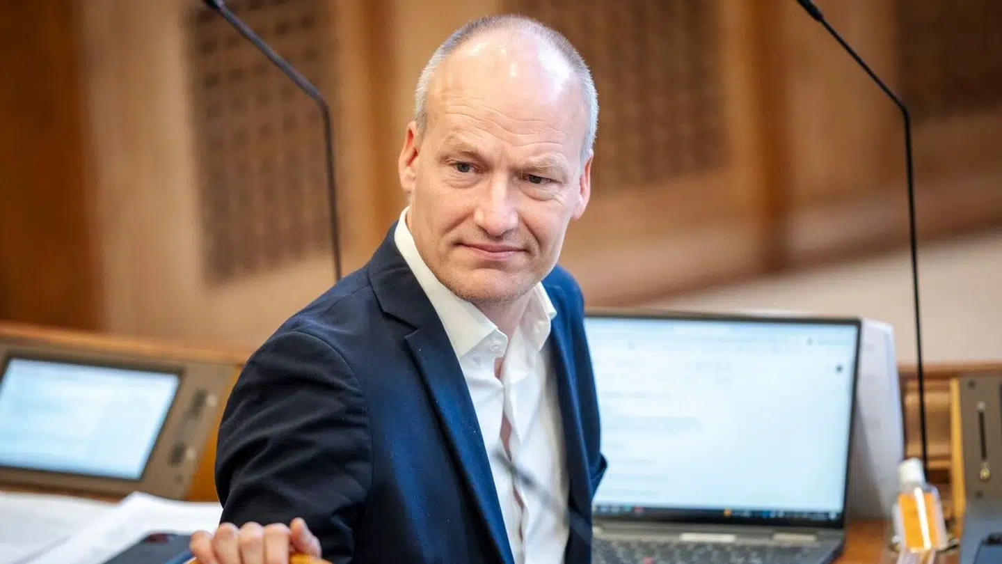 Pelle Dragsted (EL) under åbningsdebatten i Folketinget på Christiansborg Slot i København torsdag den 3. oktober 2024.