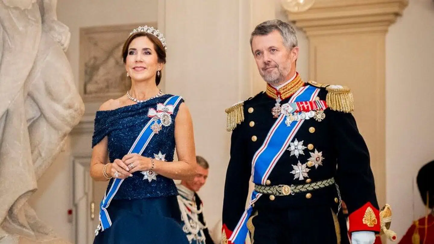 Kong Frederik og dronning Mary ved statsbesøget.