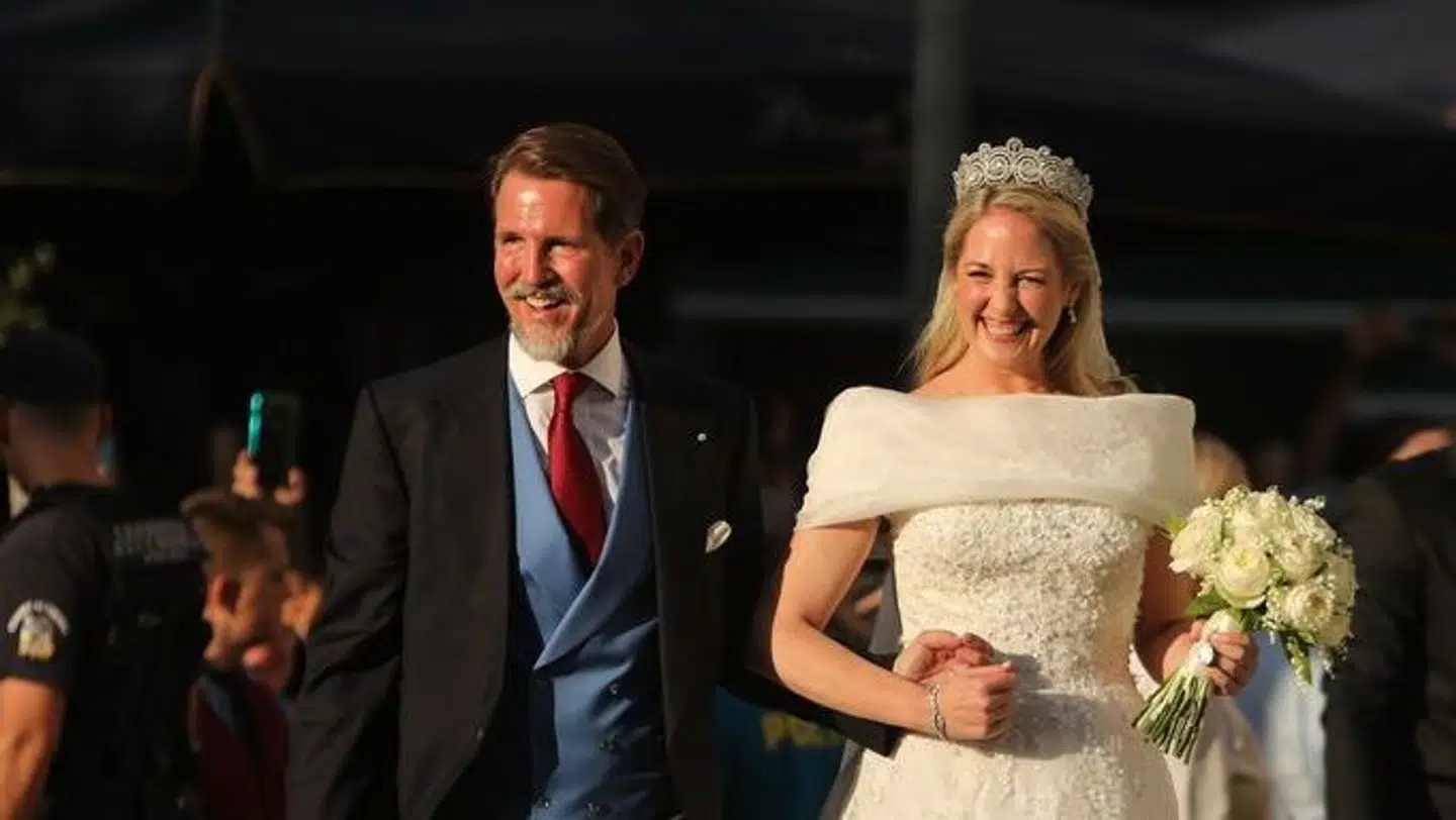 Prinsesse Theodora med sin storebror, kronprins Pavlos.