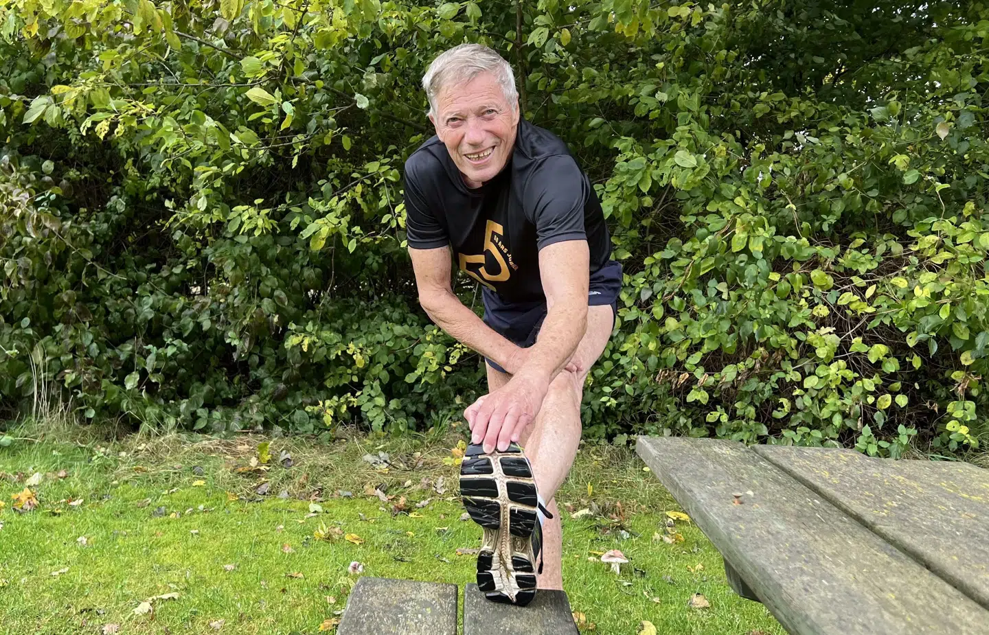 80-årige Henrik Marqvertsen fra Holbæk var en af de fire, der fejrede 55 års jubilæum sammen med verdens ældste motionsløb.