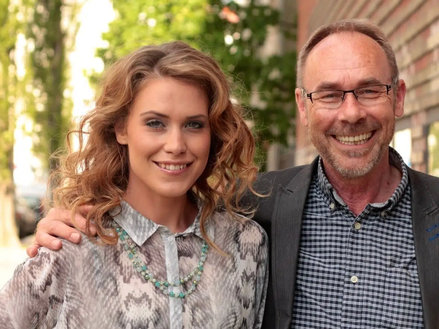 Anna David og hendes far Thomas Hammerbrink David.