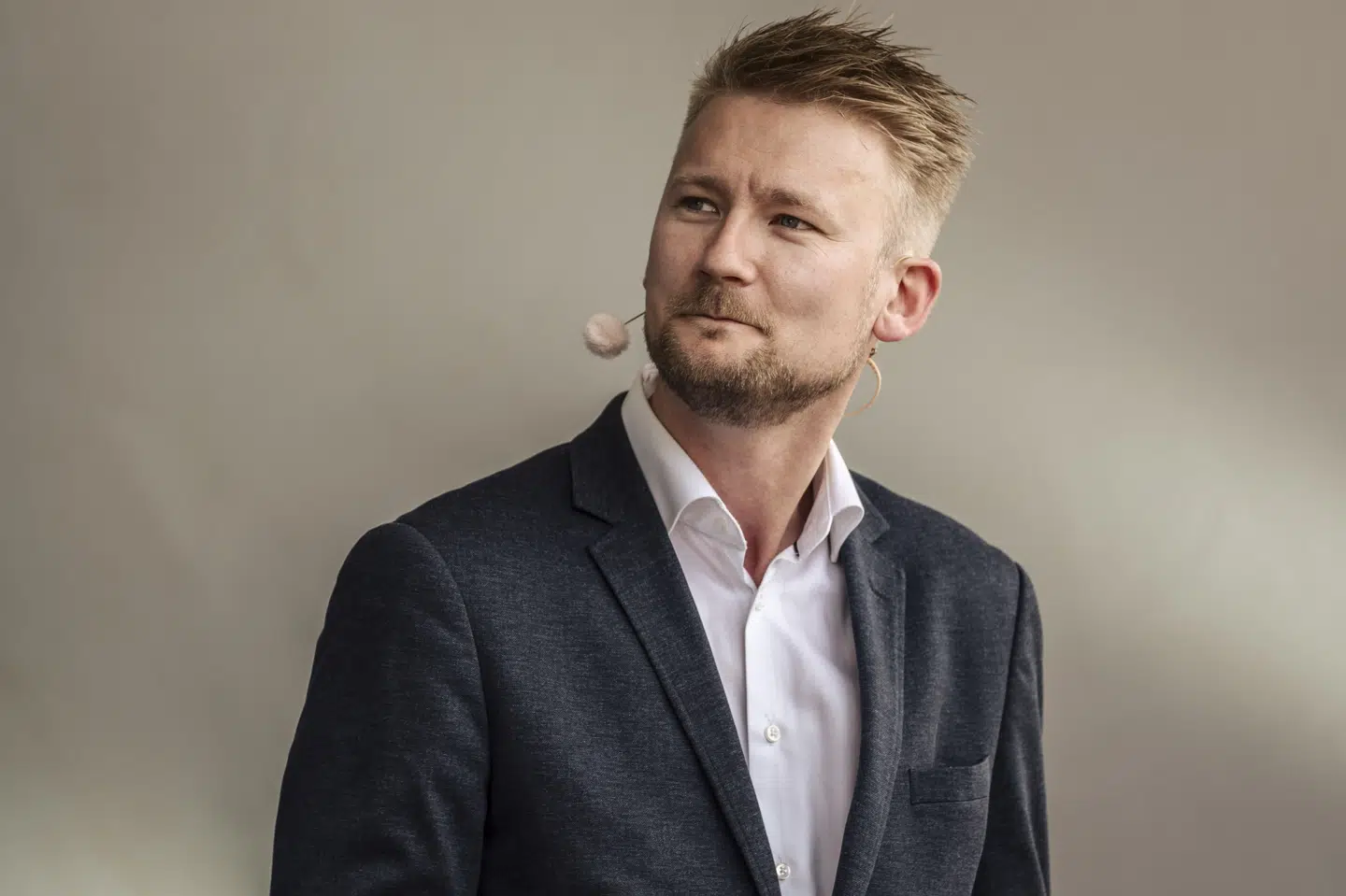 Peter Kofod før Dansk Folkepartis partiledertale på Hovedscenen under Folkemødet 2024 i Allinge fredag den 14. juni 2024.