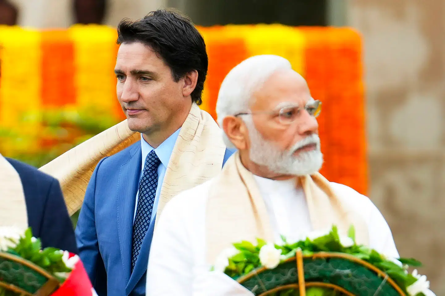 Ifølge Canada er der »ubestridelige« beviser på Indiens indblanding i et mord på canadisk jord – imens er Indien rasende over beskyldningerne. På billedet ses Canadas premierminister, Justin Trudeau, og indiens ditto, Narendra Modi.