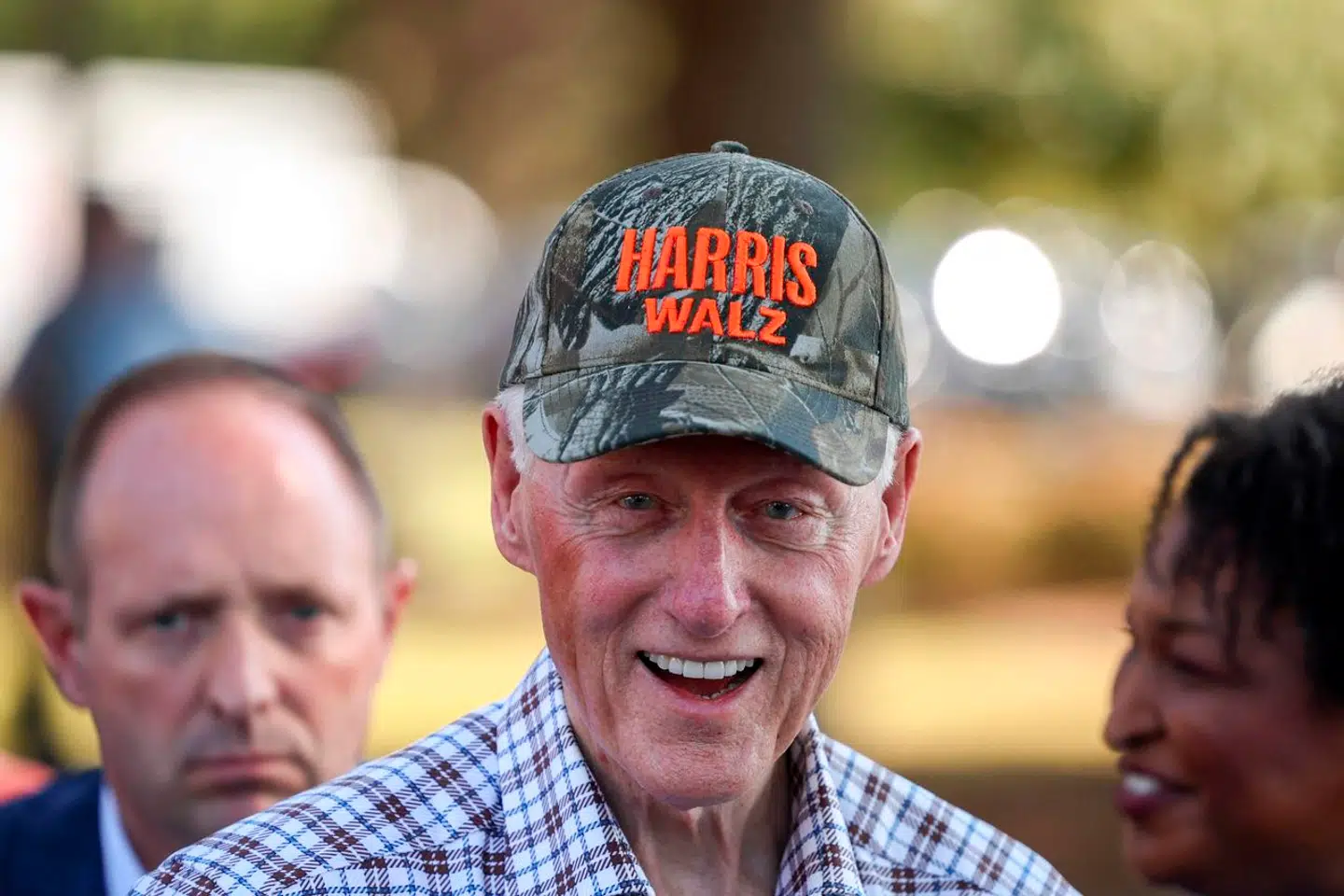 Den tidligere demokratiske præsident Bill Clinton førte i søndags kampagne for Kamala Harris i Georgia.