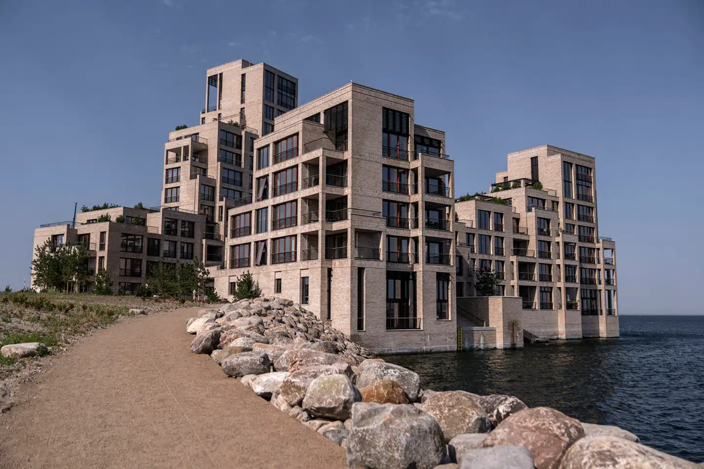 Boligerne i Tuborg Havnepark er nogle af de boliger med den dyreste kvadratmeterpris i landet. Billedet er tilbage fra 2022, hvor de første stod færdige.