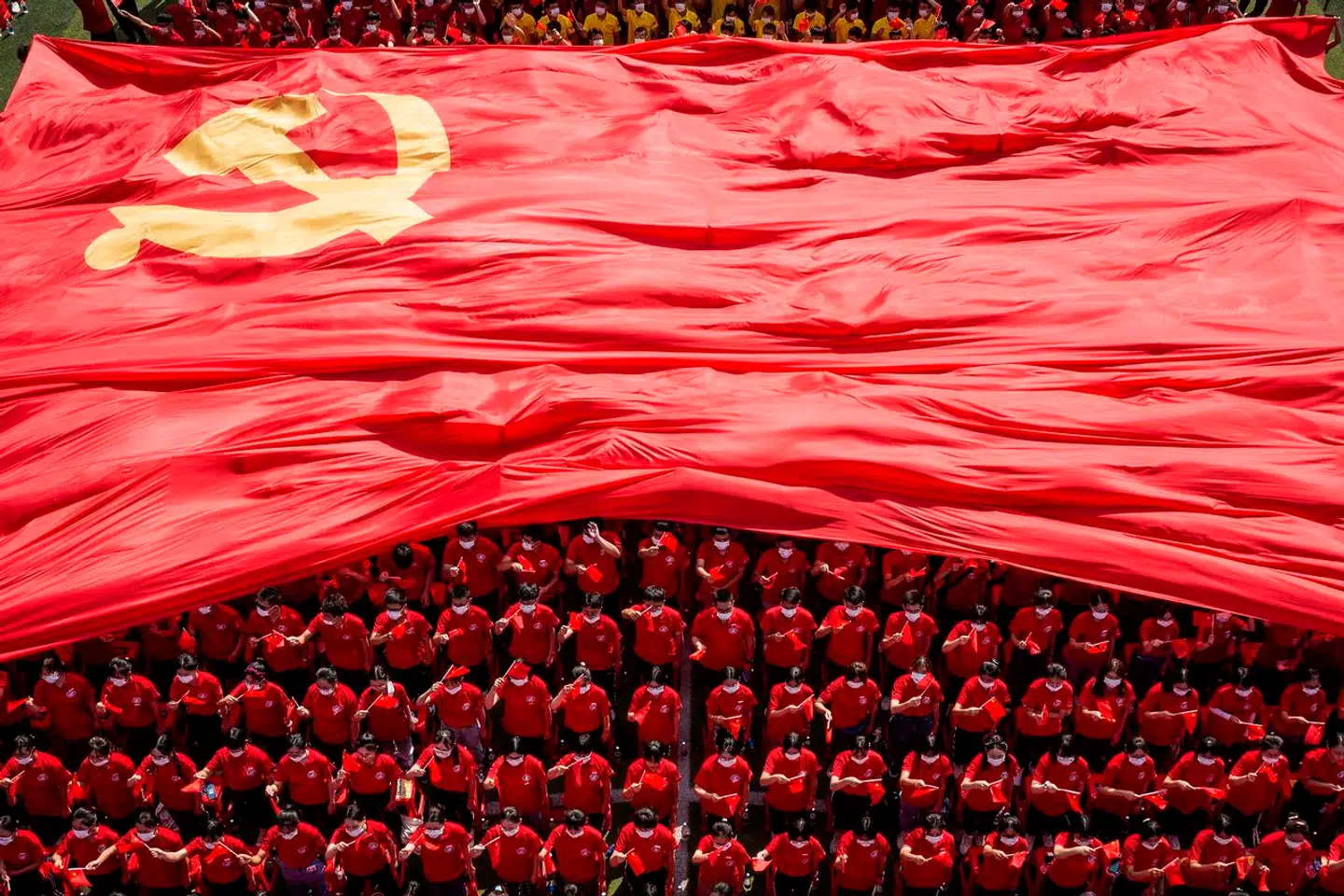 Endnu en person er anholdt efter mistanke om spionage for kineserne. Her ses et fotografi fra en fejring af kommunistpartiet i september 2021.