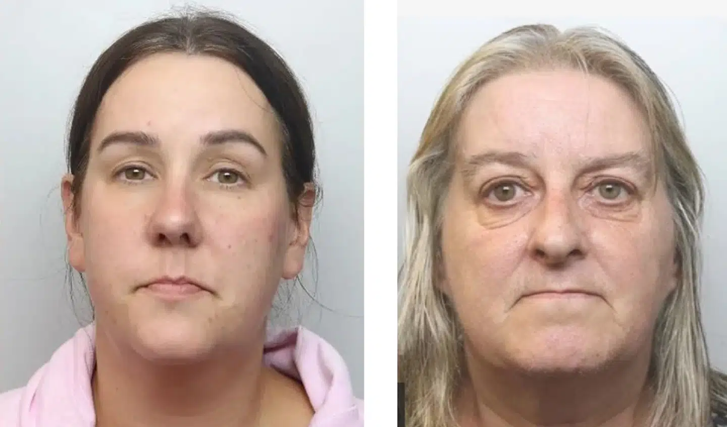 En britisk dommer kalder dem »tastaturkrigere« – den 41-årige Lucy Connolly til venstre og den 53-årige Julie Sweeney til højre. Ingen af dem er tidligere straffet, men nu afsoner de begge længere fængselsstraffe for deres ord online