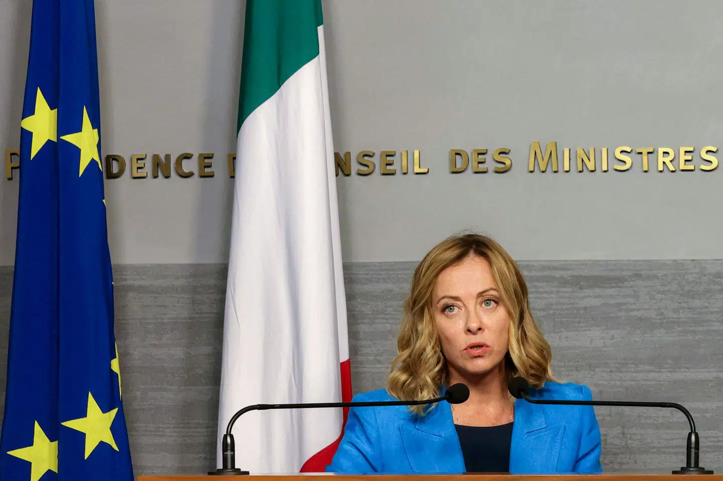 Italiens premierminister, Giorgia Meloni, holder fast i migrantplaner trods nederlag ved domstol fredag. (Arkivfoto).