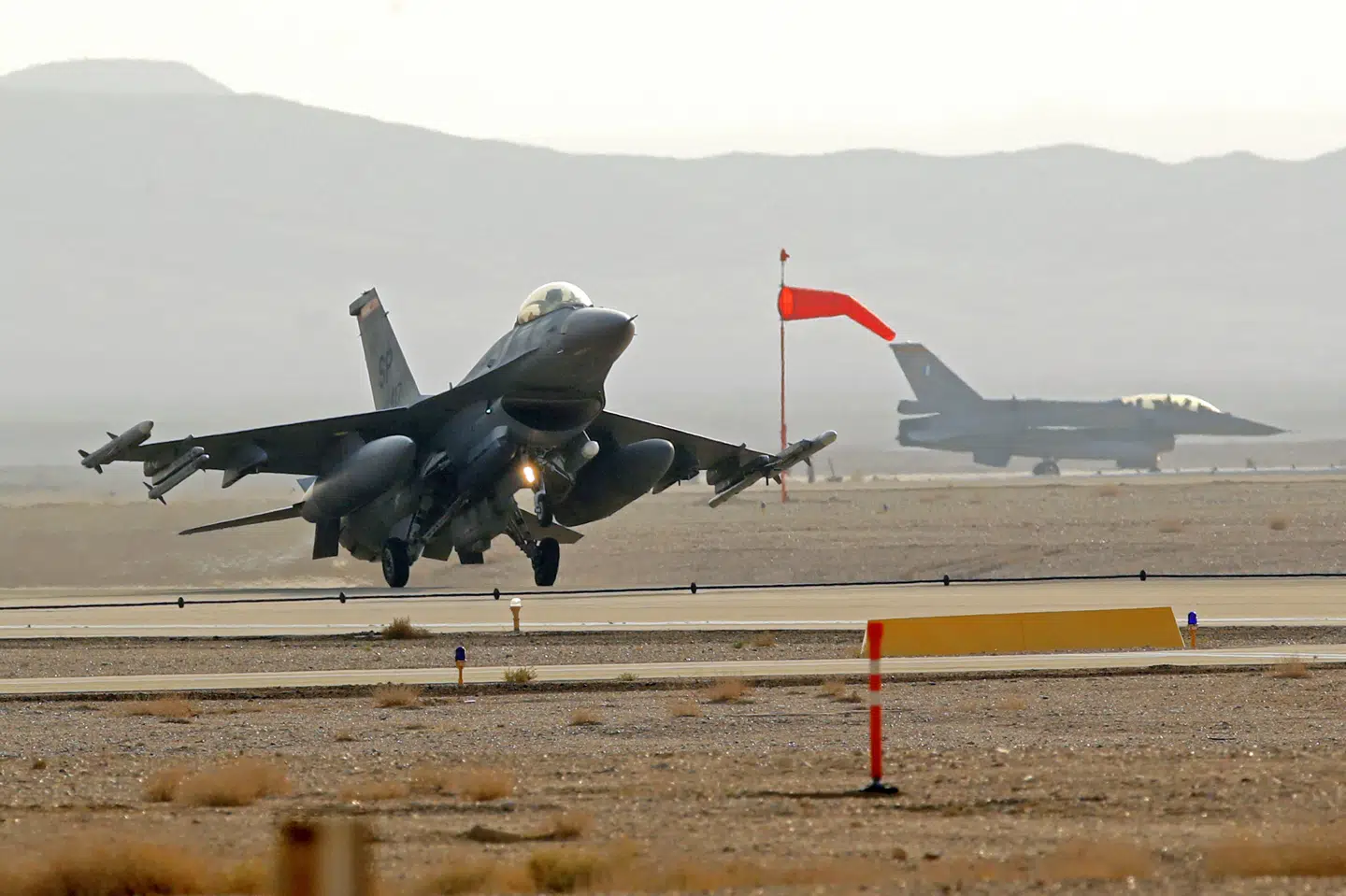 Blandt andet israelske flybaser har været mål for spionrings aktiviteter, oplyser israelske myndigheder. Her ses en base nord for byen Eilat i 2019. (Arkivfoto).