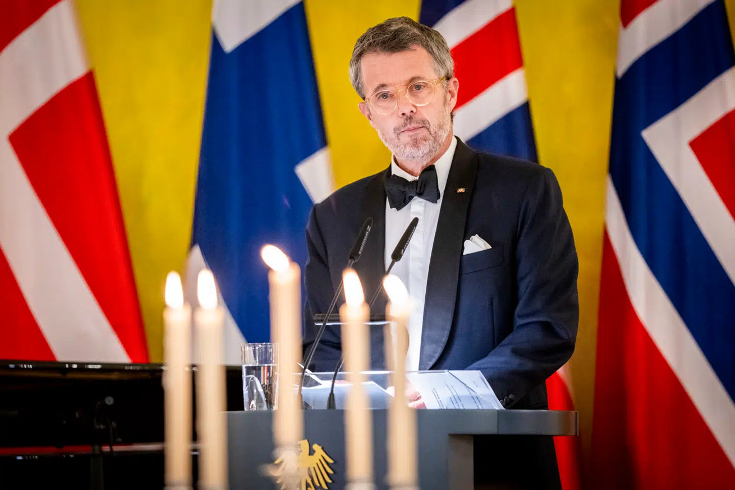 Kongen sendte det signal, at man som dansk prøver at tale tysk. Ikke bare for Tysklands skyld, men især for vores egen skyld, skriver Ditlev Tamm om den tale, som kong Frederik for nylig holdt under en officiel middag på Schloss Bellevue i Berlin, Tyskland (billedet).