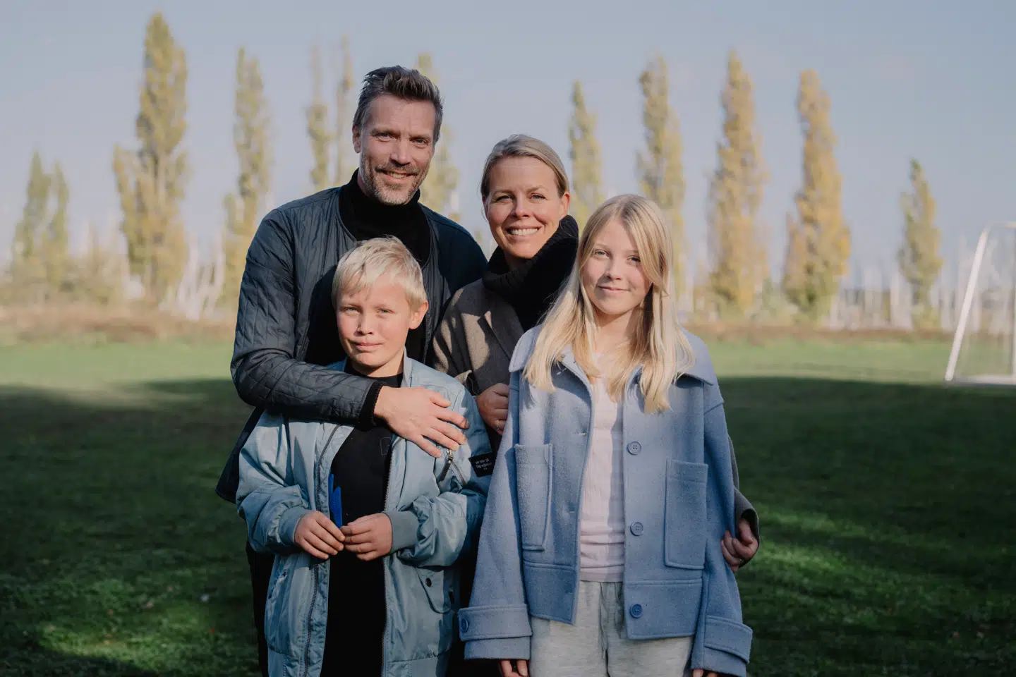 Mette Sattrup og Mikkel Eggers bor sammen med deres børn, Andrea og Jakob, i »børnefamilieghettoen« på Margretholmen i København.