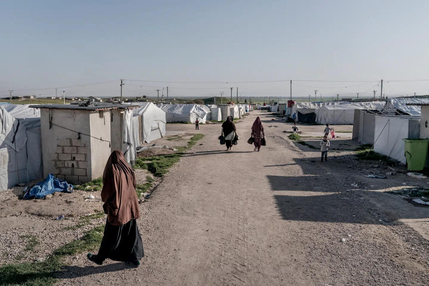 Al Roj-lejren i det nordøstlige Syrien.