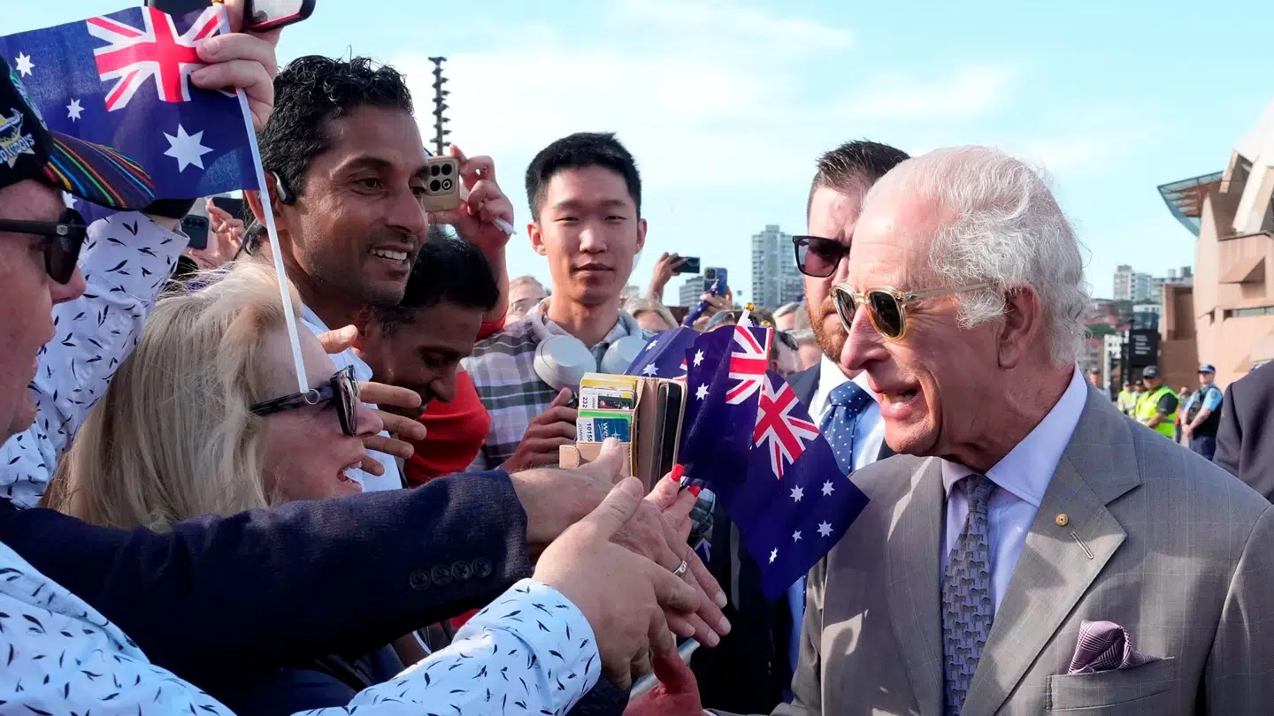 Mange var glade for at se kongen.