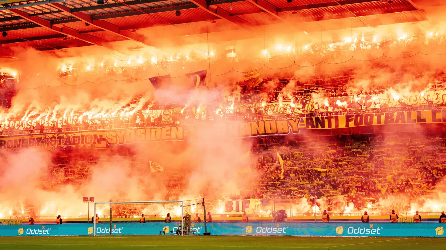 Brøndby-fans inden søndagens derby, 27. oktober 2024.