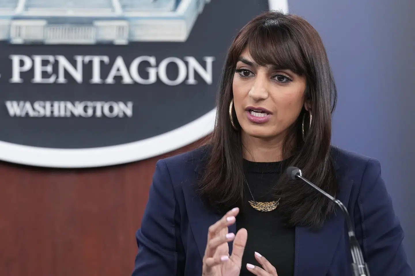 Talsperson for Pentagon Sabrina Singh kan hverken be- eller afkræfte, om nordkoreanske soldater allerede befinder sig i Kursk, der grænser op til Ukraine.