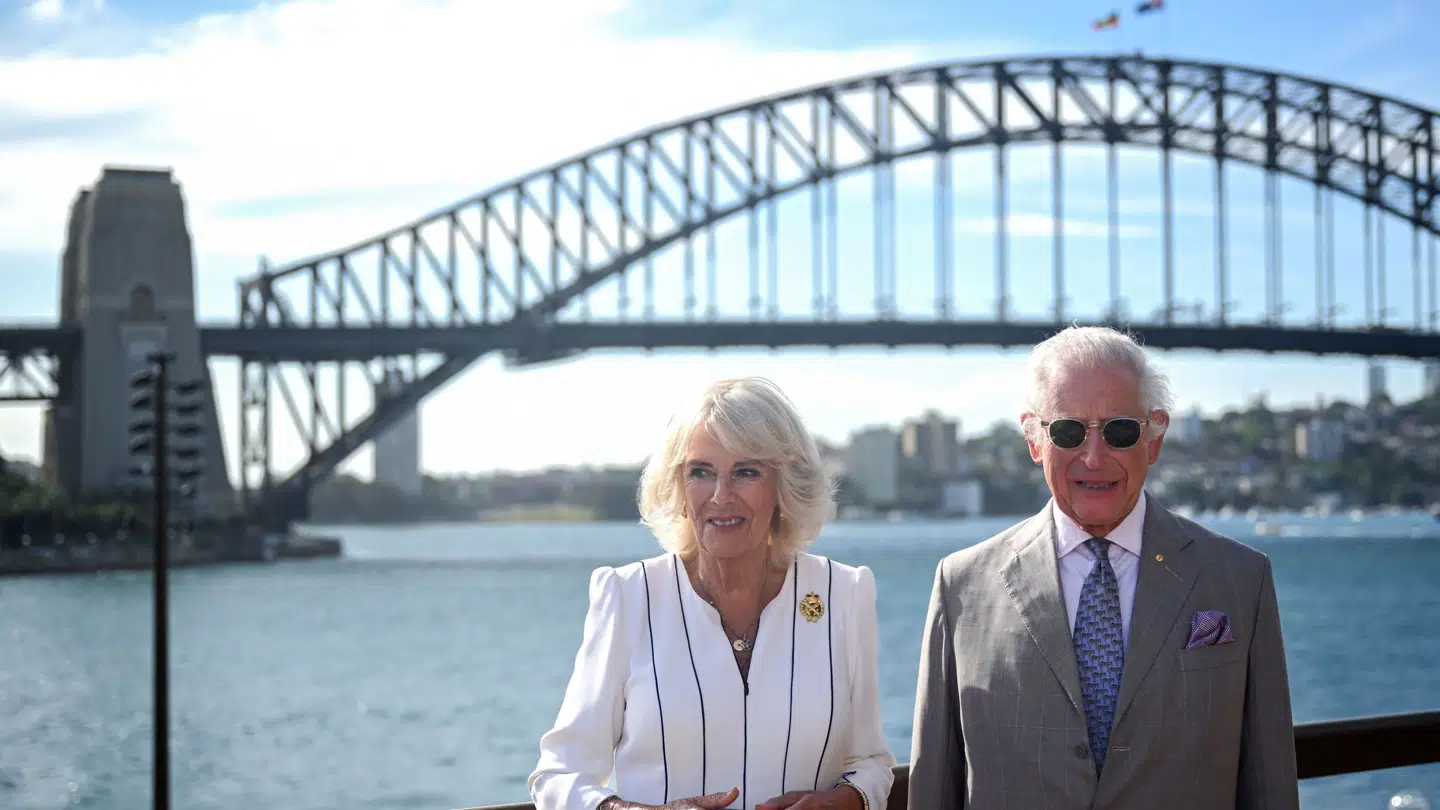 Kong Charles og dronning Camilla i Australien.