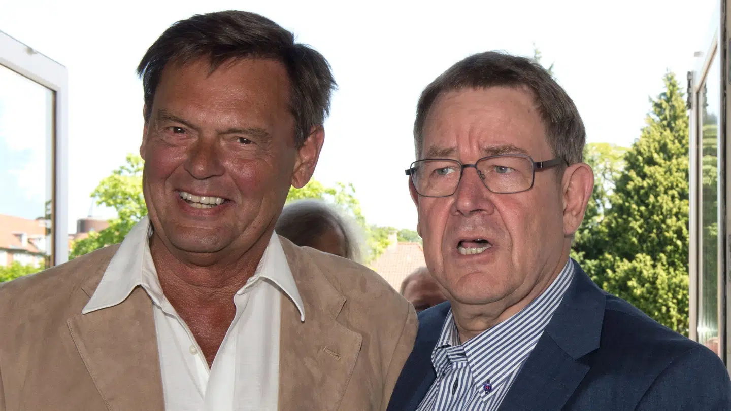 Tidligere statsminister Poul Nyrup Rasmussen til sin 70 års fødselsdag, hvor Ulf Pilgaard dukkede op til receptionen.