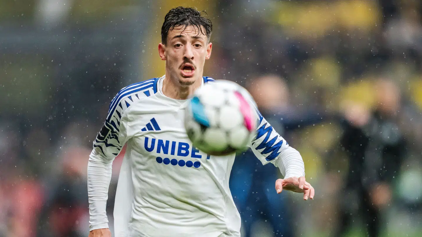 FC Københavns Giorgi Gocholeishvili under 3F Superliga-kampen mellem Brøndby IF og FC København på Brøndby Stadion, søndag den 27. oktober 2024.. (Foto: Mads Claus Rasmussen/Ritzau Scanpix)