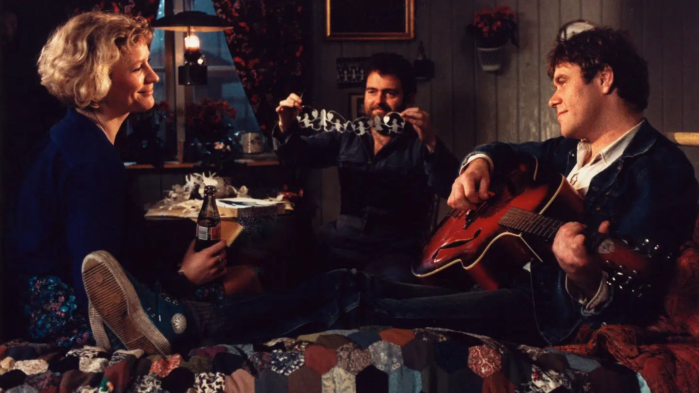 Birgitte Raaberg spillede over for Erik Clausen og Kim Larsen i 'Midt om natten'.