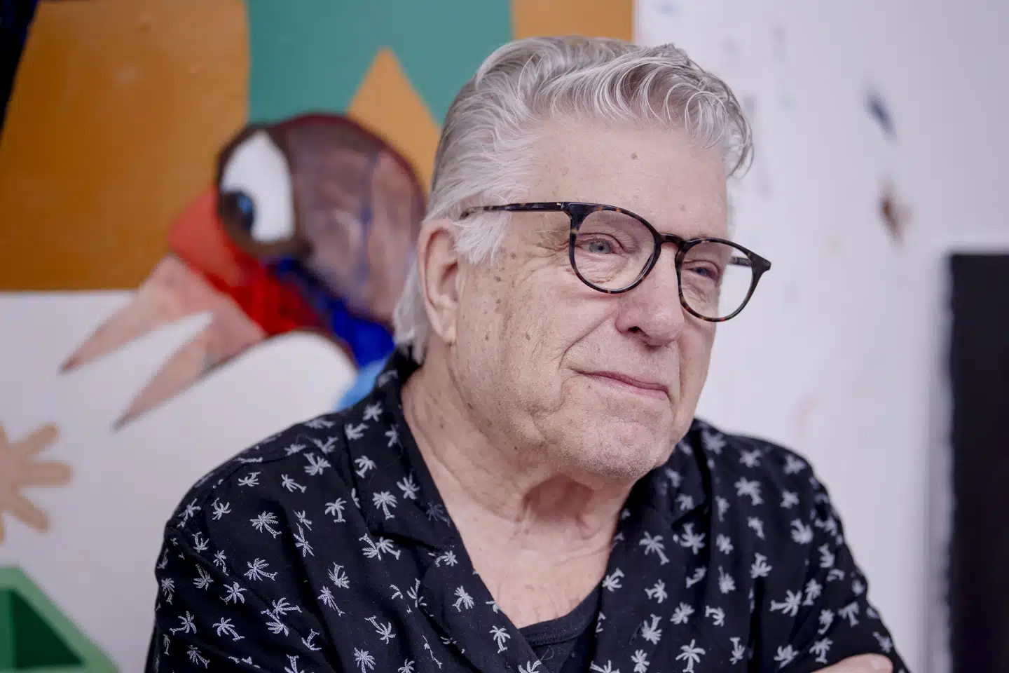 Kunstmaleren Leif Sylvester Petersen lærte Erik Clausen at kende, da de begge var i slutningen af tyverne. - Vi har det ligesom, hvis vi var brødre, siger Leif Sylvester Petersen onsdag til DR. (Arkivfoto).