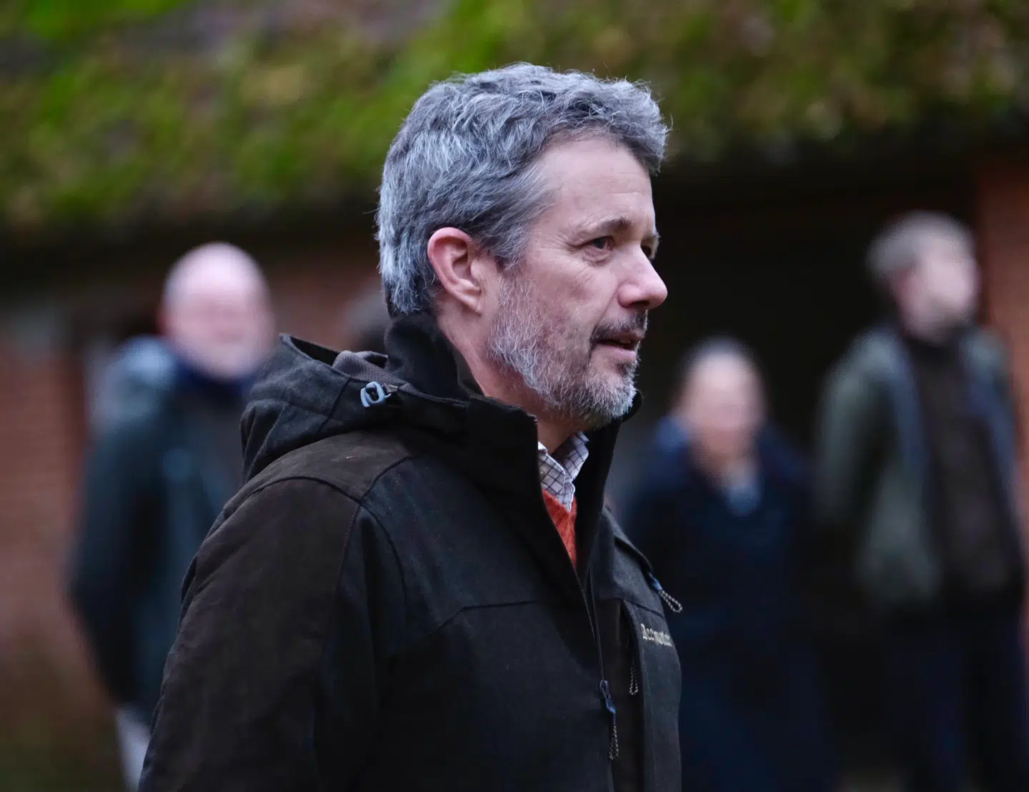 Kong Frederik afholder Kongejagt i Gludsted Plantage i Jylland, torsdag den 31. oktober 2024. Kongen og øvrige jægere under parolen.