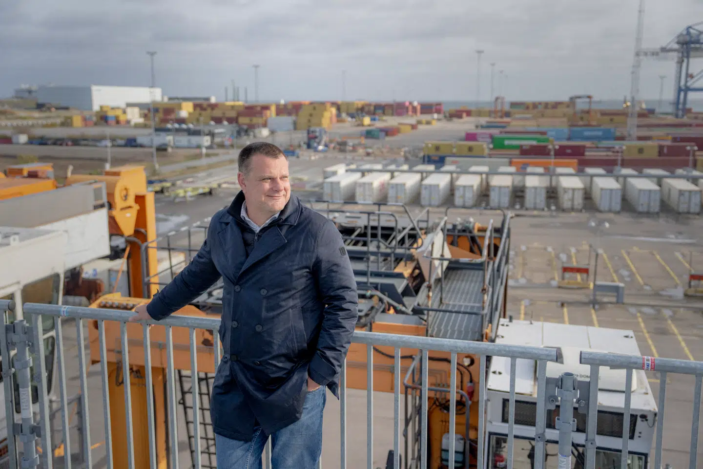 Københavns overborgmester, Lars Weiss (S), viser Berlingske rundt i Nordhavns Levantkaj, der inden for få år bliver den nye store bydel i København.