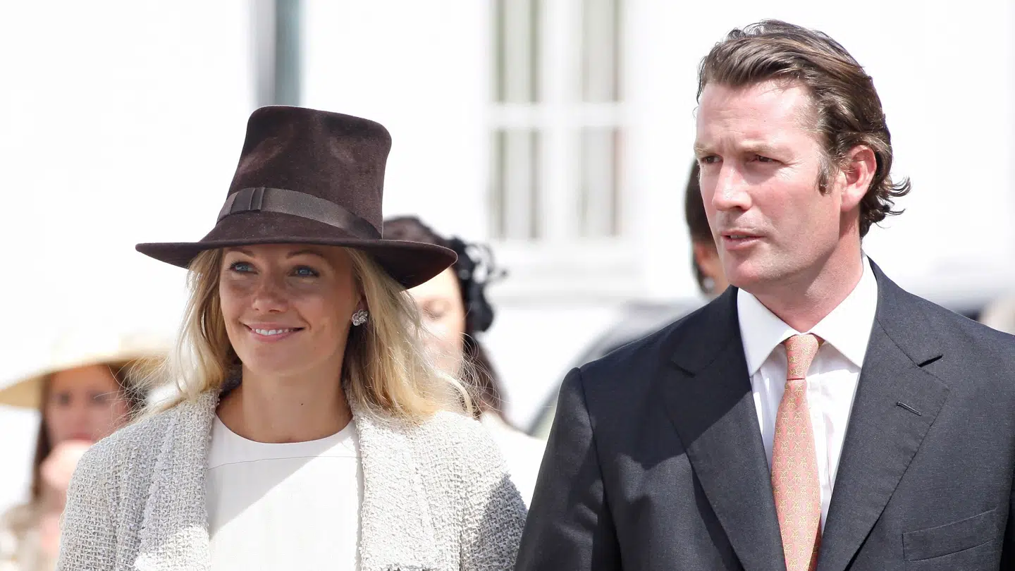 Caroline Fleming med sin eksmand, Rory Fleming.