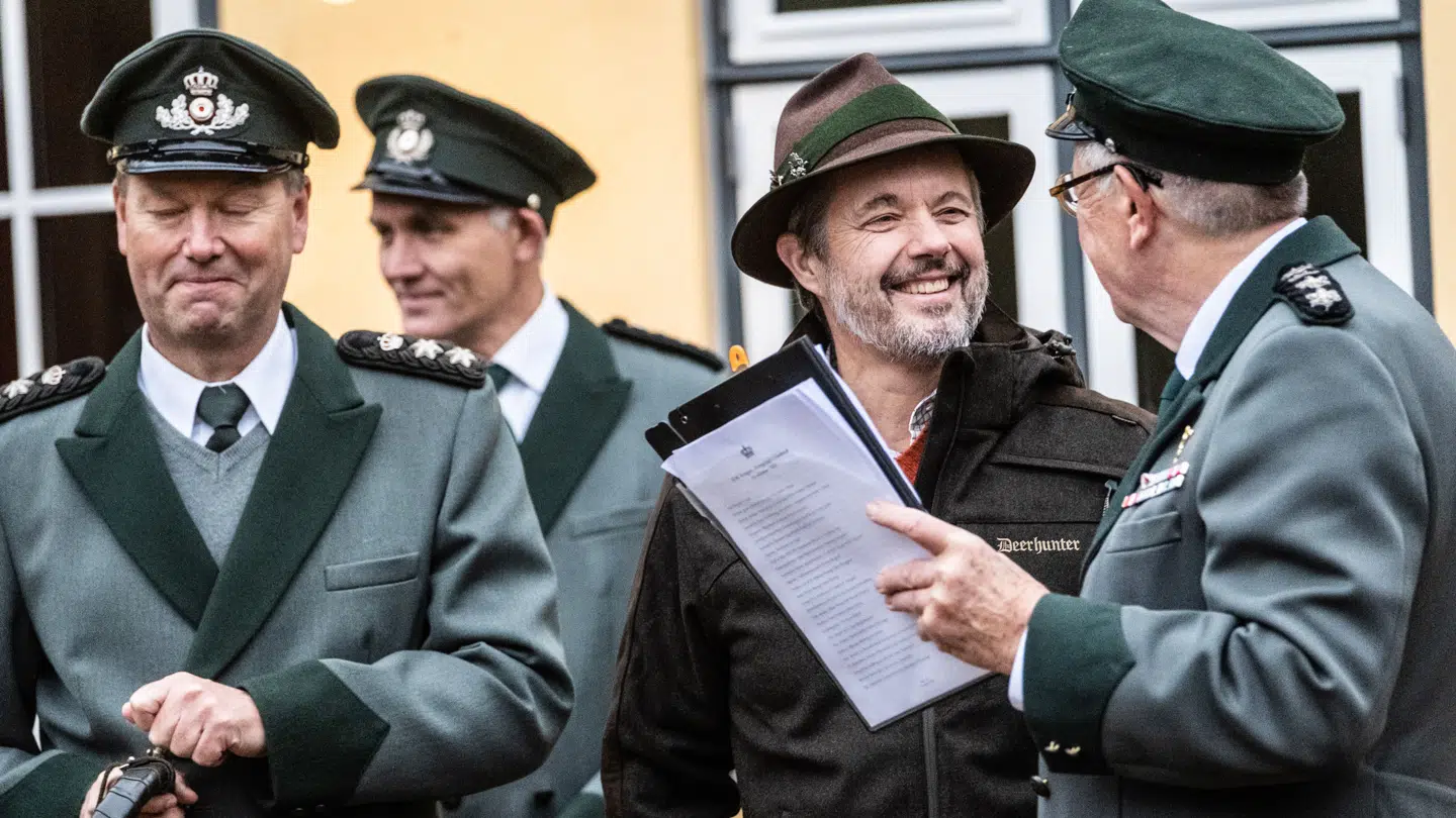 Kong Frederik afholder Kongejagt i Gludsted Plantage i Jylland, torsdag den 31. oktober 2024.