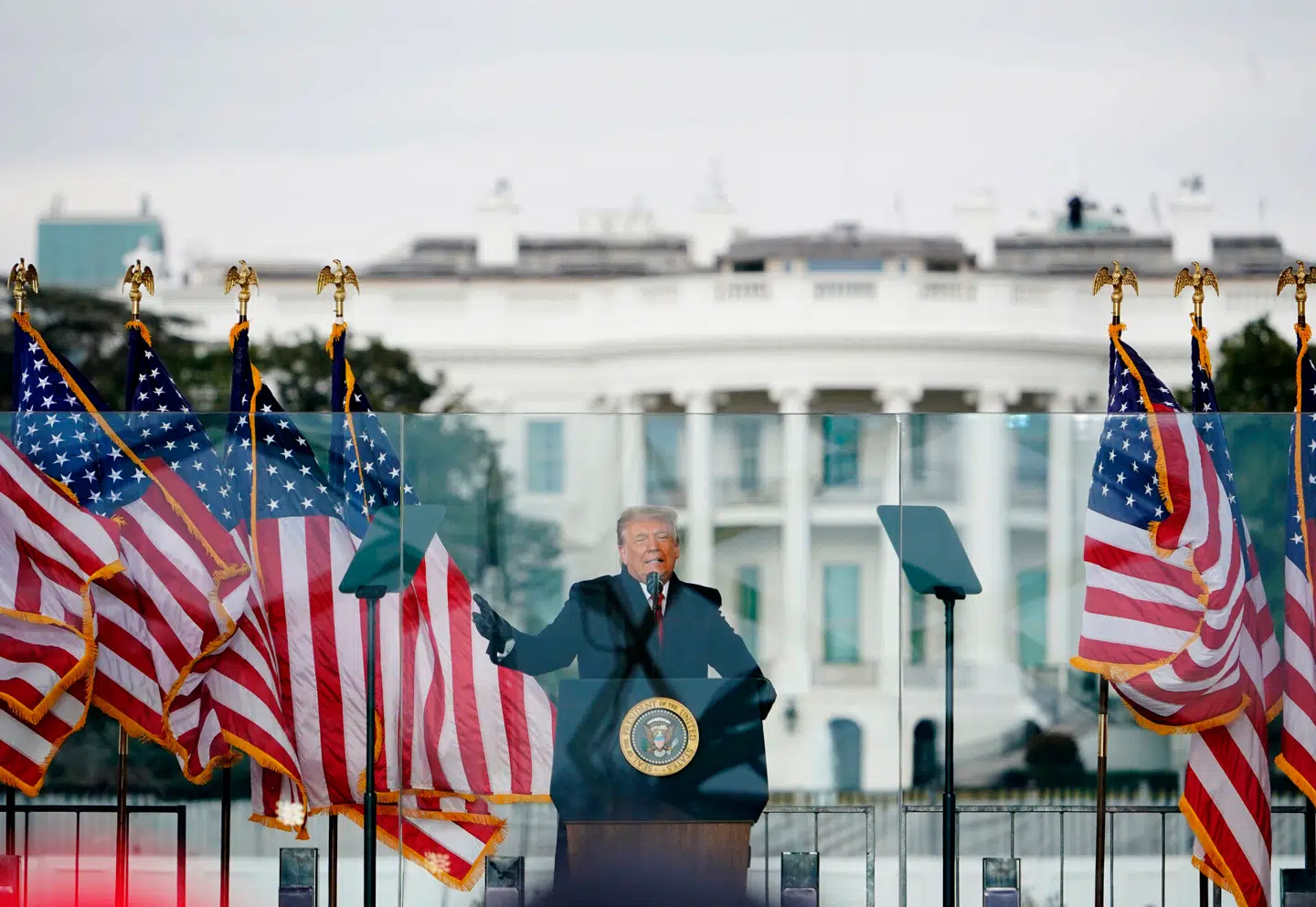 Donald Trump taler før stormen på Kongressen den 6. januar 2021. Arkivfoto: Mandel Ngan, Scanpix