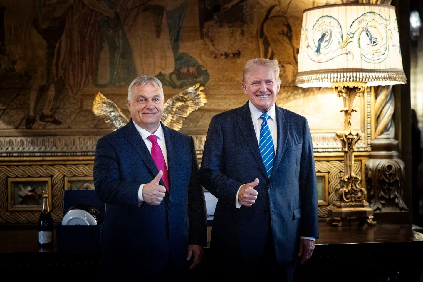 Viktor Orban på besøg hos Donald Trump i Mar-a-Lago i juli 2024. Foto: Zoltan Fischer, Scanpix