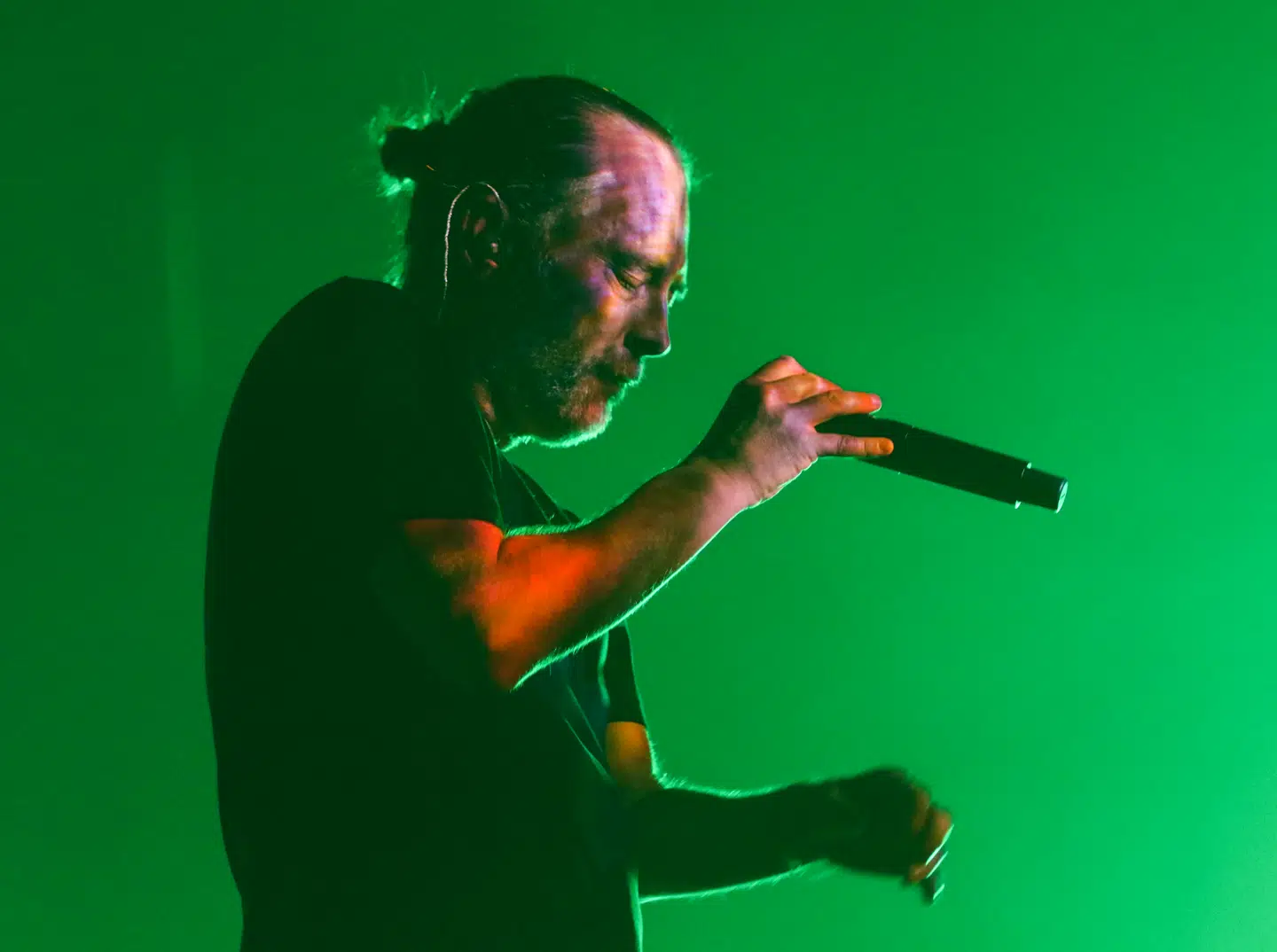 Thom Yorke fra Radiohead. Bandet blev dannet i 1985 i England.