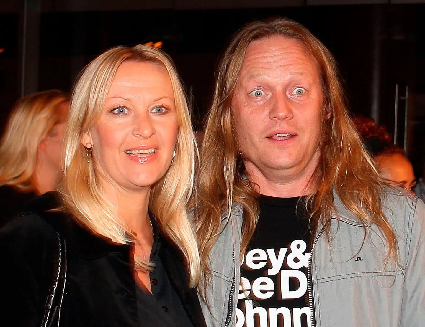Jesper Binzer med sin nu ekskone Louise Giese.