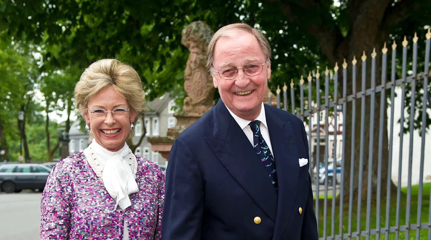 Caroline Flemings far, Niels Krabbe Iuel-Brockdorff, med Caroline Flemings stedmor, Molise Iuel-Brockdorff.