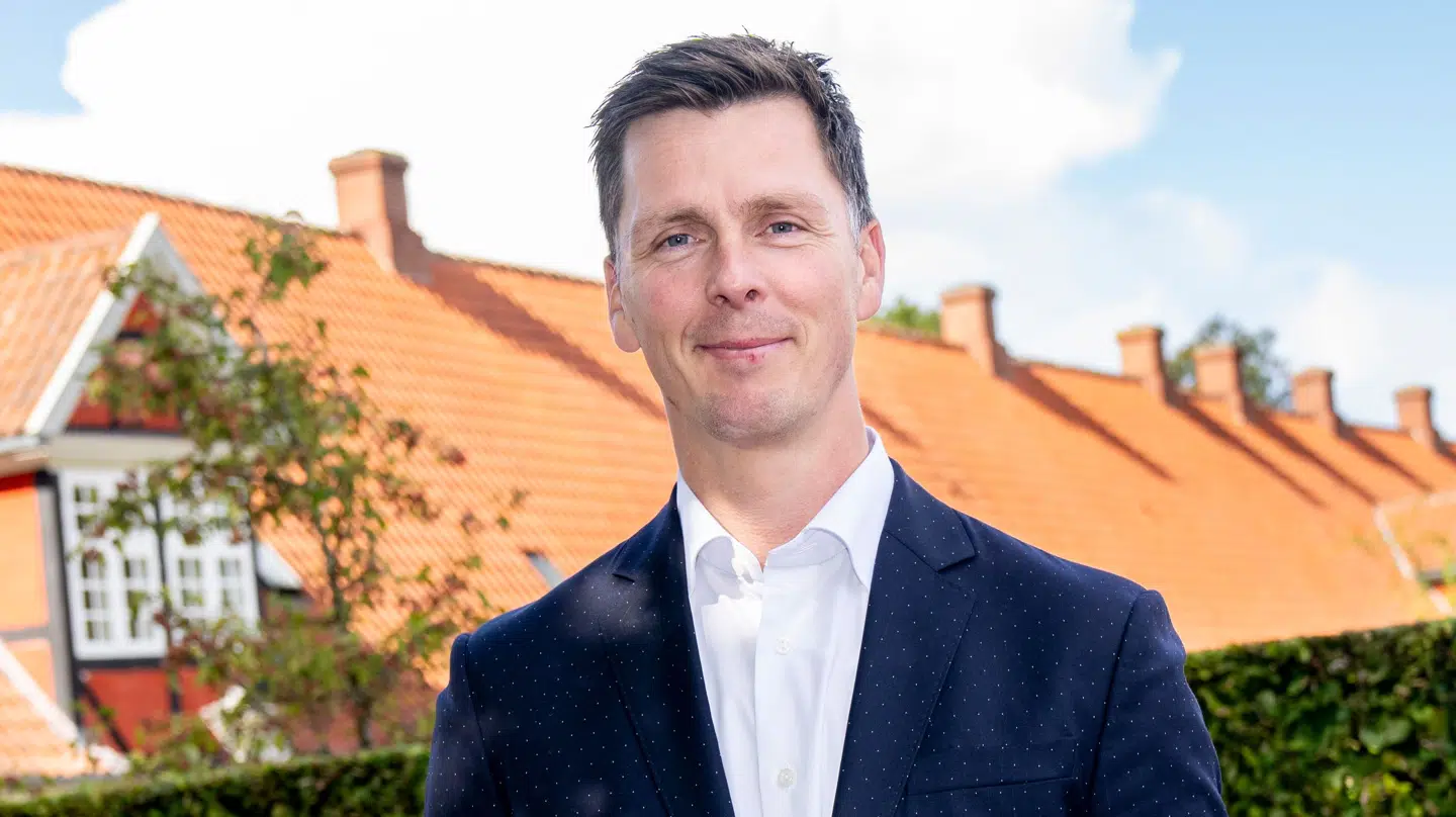 Hans Lindberg ved kongeparrets OL-reception.