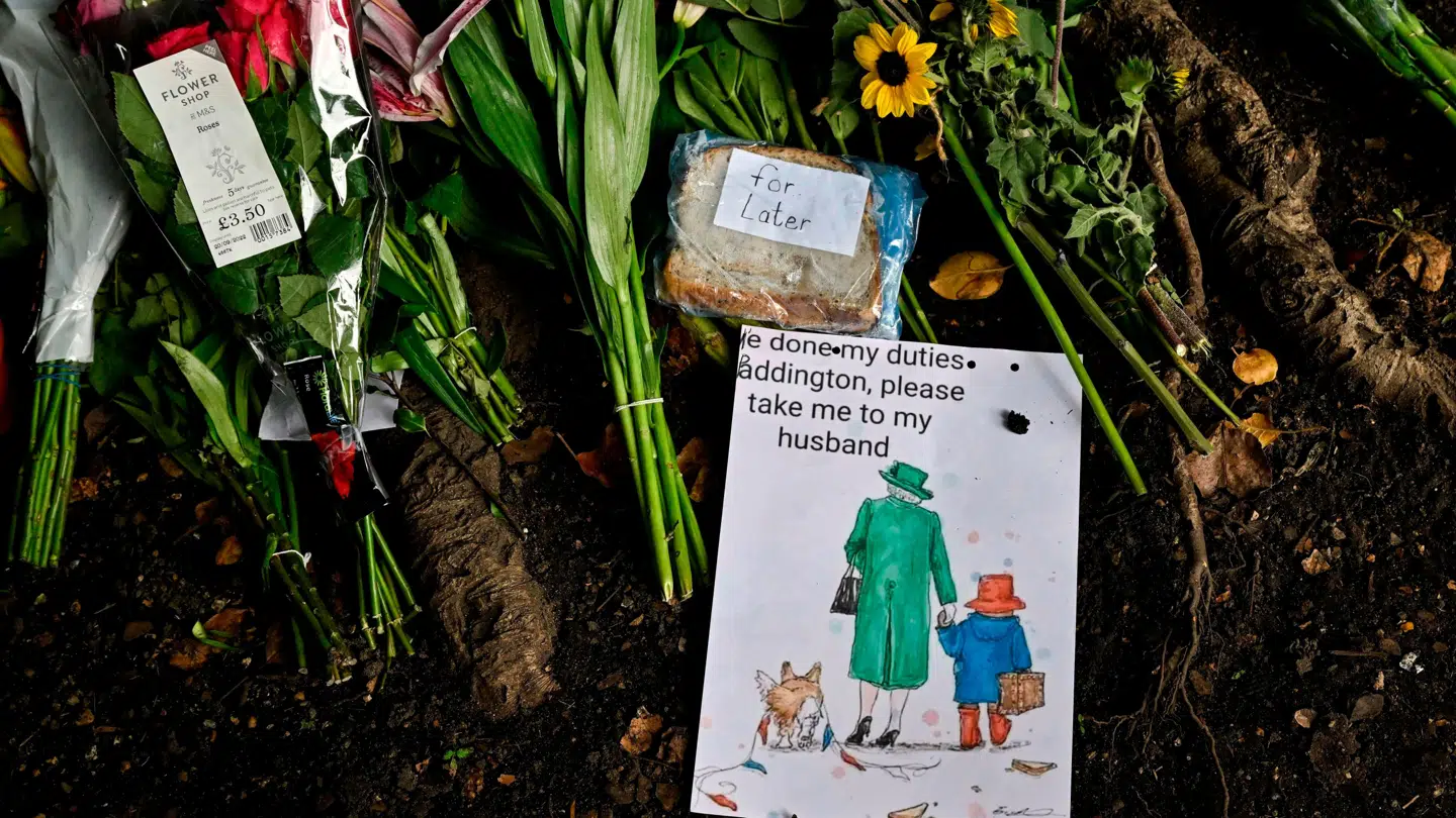 Illustrationen som ses på billedet blev lavet som en hyldest til dronning Elizabeth.