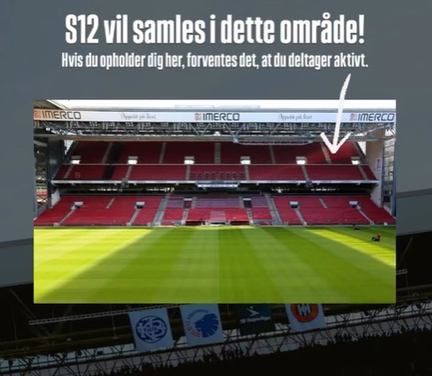 På trods af Fodboldens disciplinærindsats, der lukker B-tribunen, samles Sektion 12 nu et andet sted.