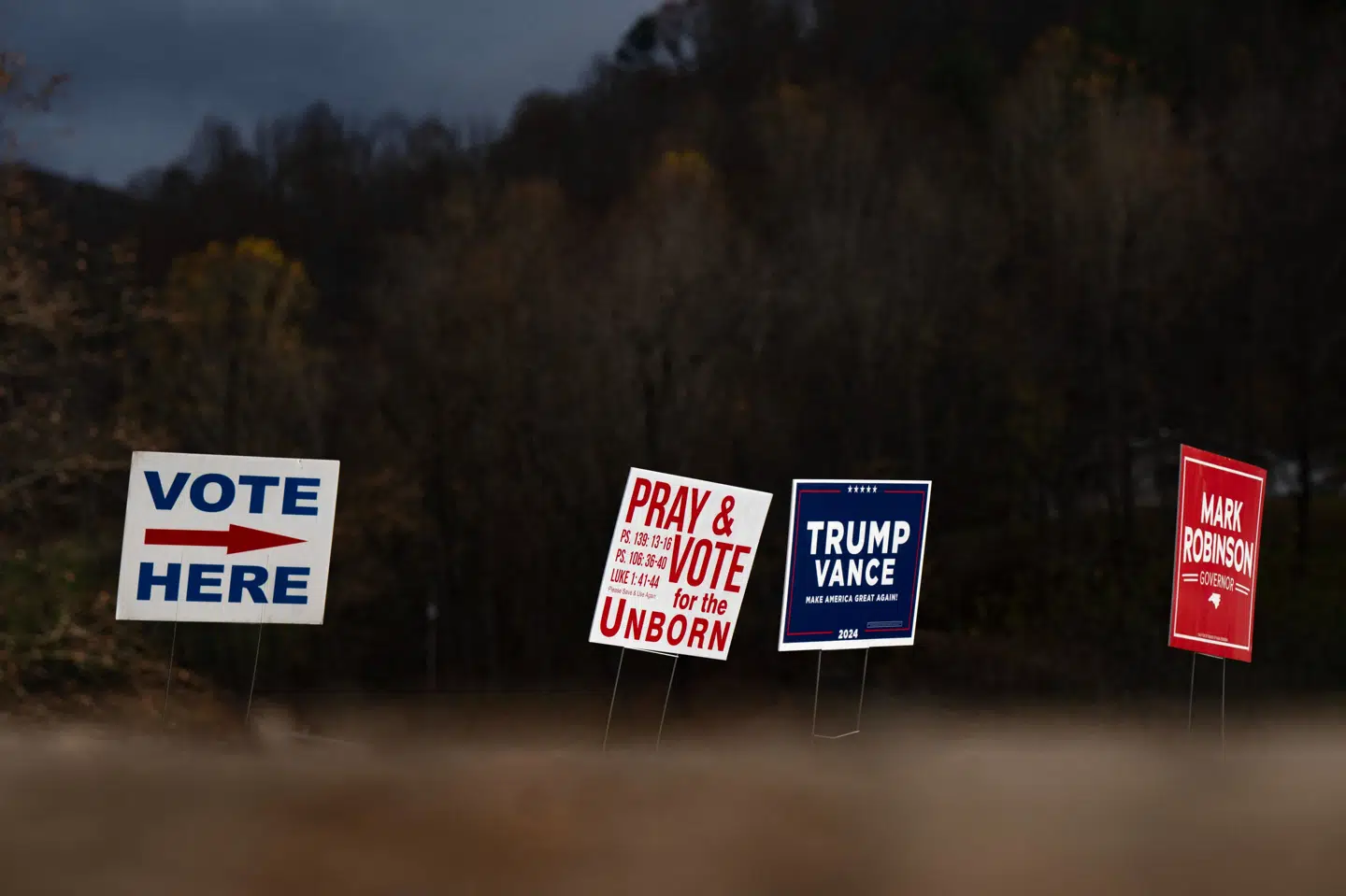Vælgerne i North Carolina har peget på Donald Trump som USA's næste præsident.