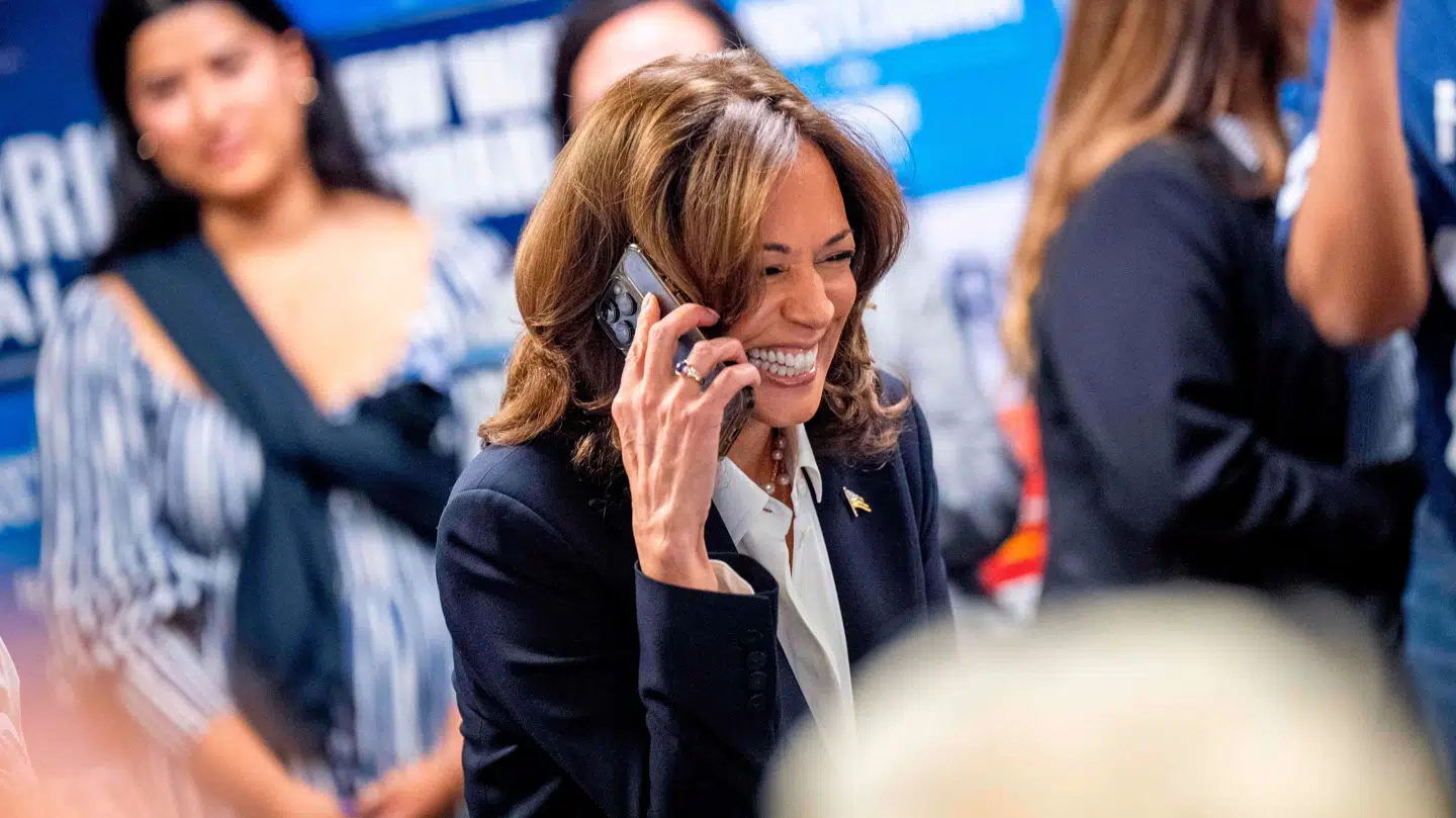Inden tale senere onsdag har Kamala Harris ringet til sin republikanske modkandidat og erkendt nederlag. Arkivbilledet her er fra valgdagen 5. november.