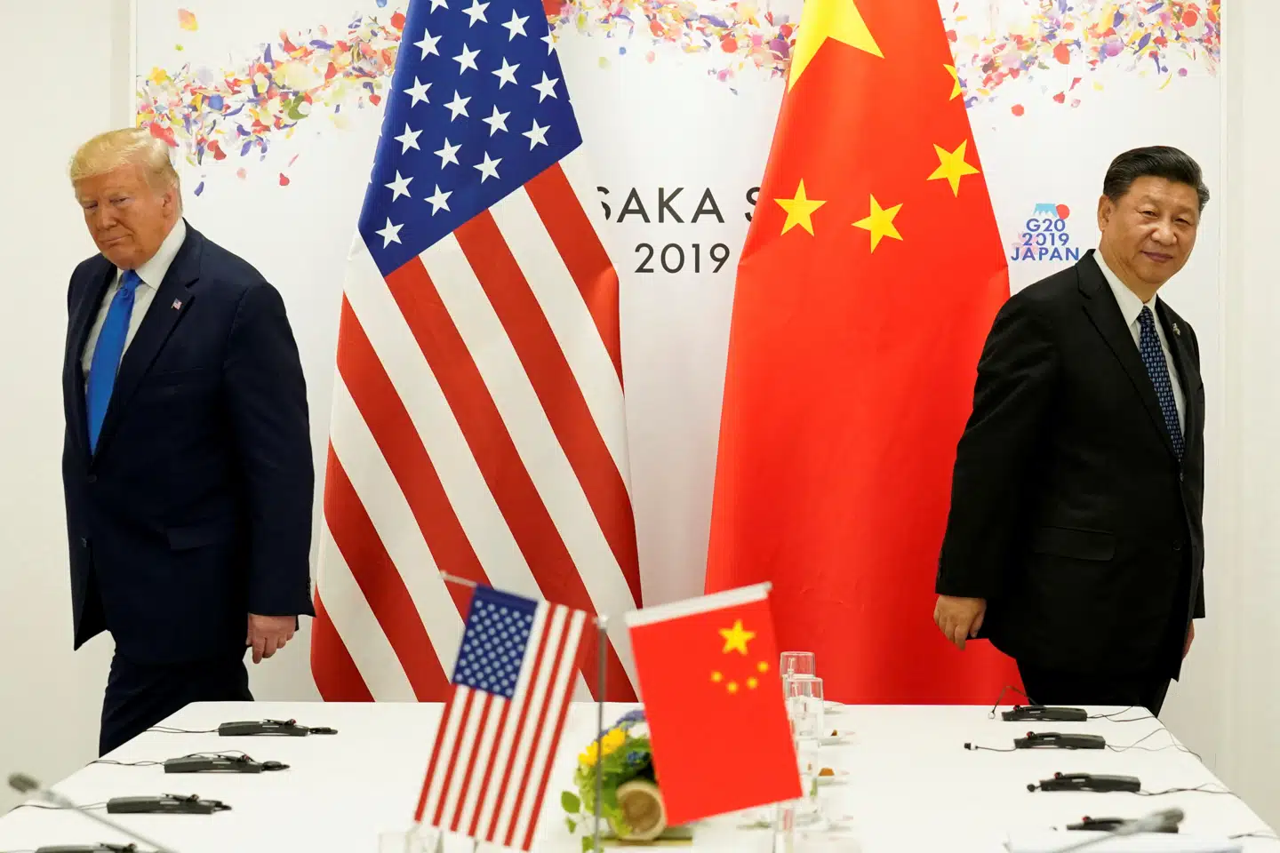 USAs daværende – og kommende – præsident Donald Trump og Kinas præsident, Xi Jinping, ved et G20-møde i Osaka i 2019. USA er Europas allierede i opgøret med det kinesiske diktatur, skriver Thomas Bernt Henriksen i denne leder.