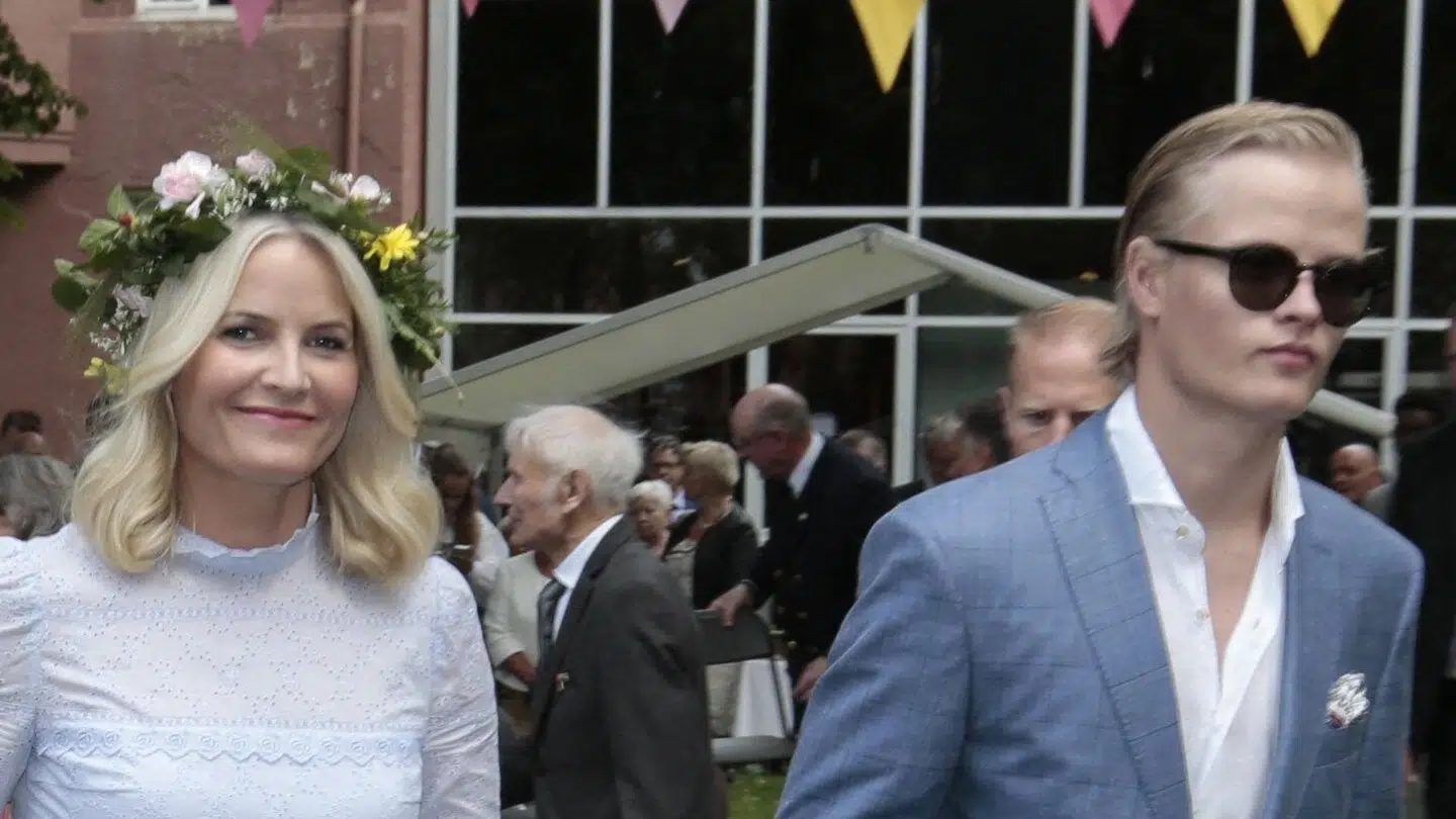 Mette-Marit med sin søn, Marius Borg Høiby.