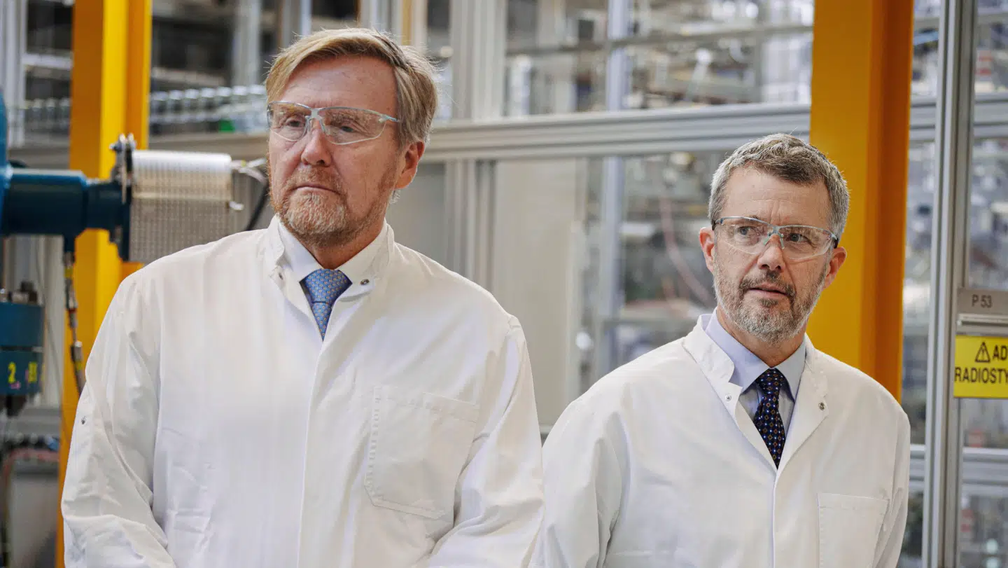 Hollands kong Willem-Alexander og kong Frederik besøgte Haldor Topsøe sammen.