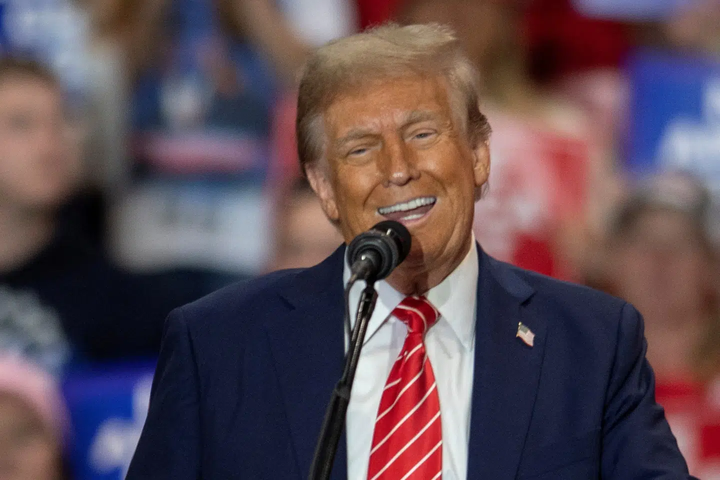 Donald Trumps sejr ved præsidentvalget har fået anklagemyndigheden til at anmode om, at sagen om tys-tys-penge sættes på pause. (Arkivfoto).