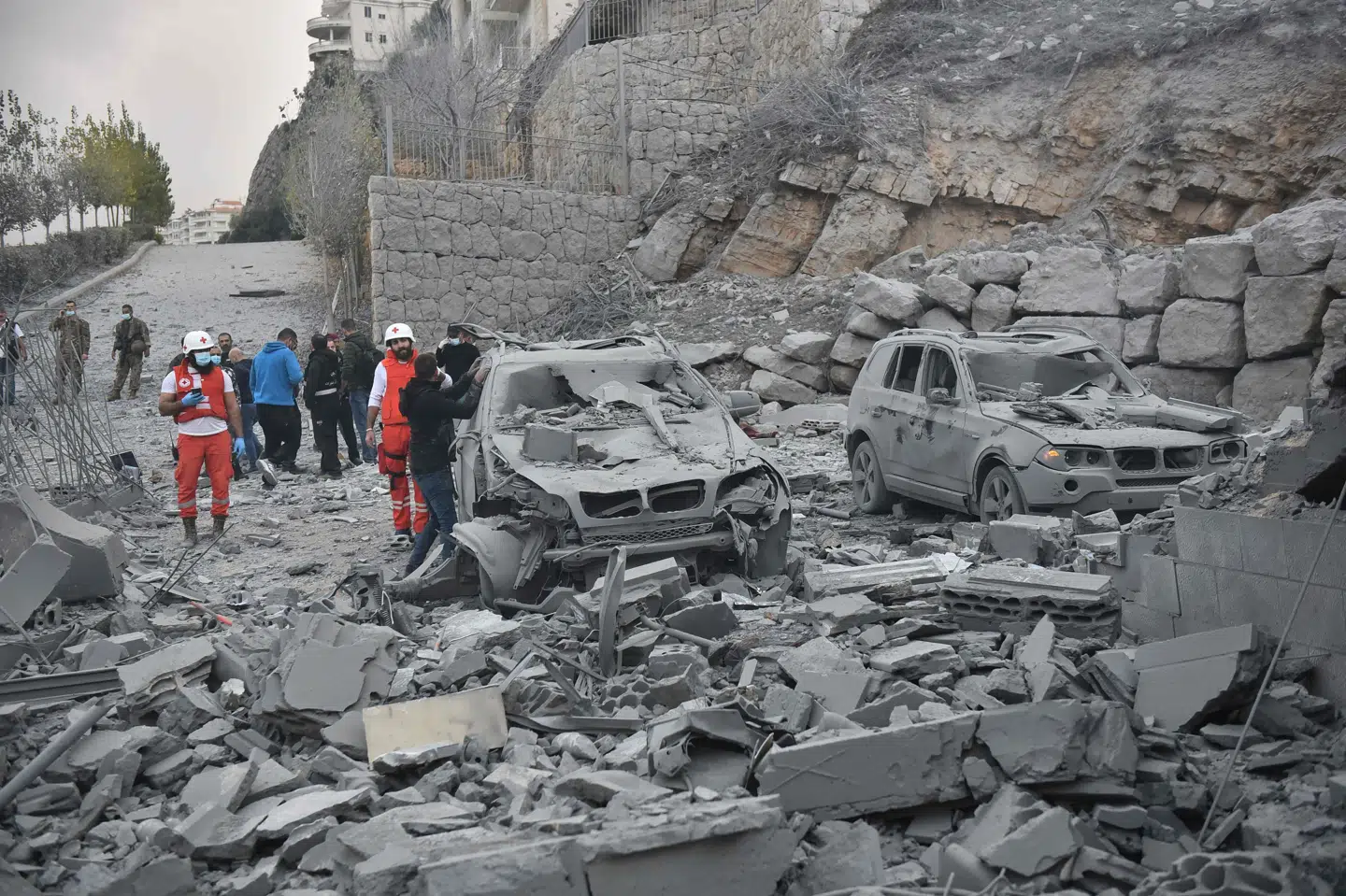 Et hus i Baalshmay i Libanon er tirsdag blevet ramt i et israelsk luftangreb.