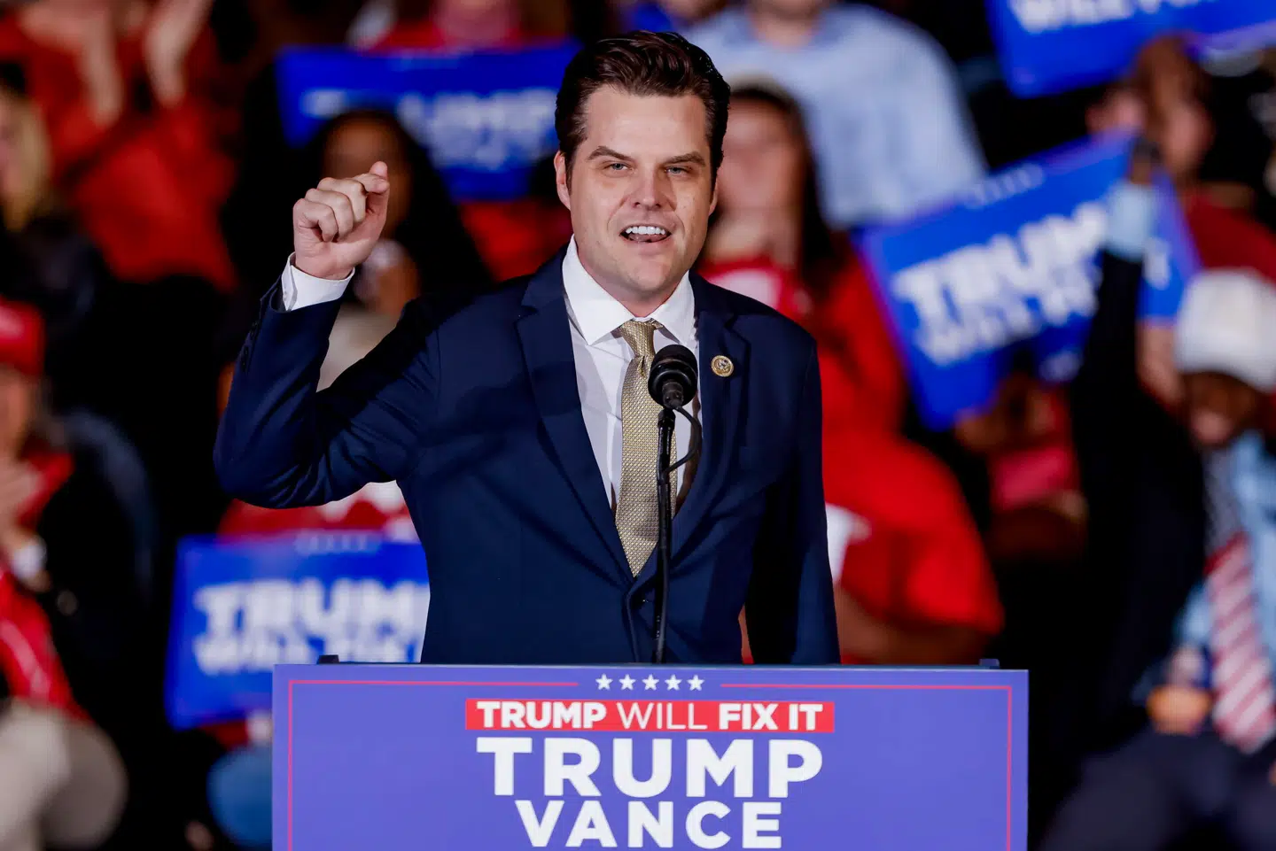 Donald Trump vil gøre Matt Gaetz til USAs næste justitsminister. Foto: Erik S. Lesser, Scanpix
