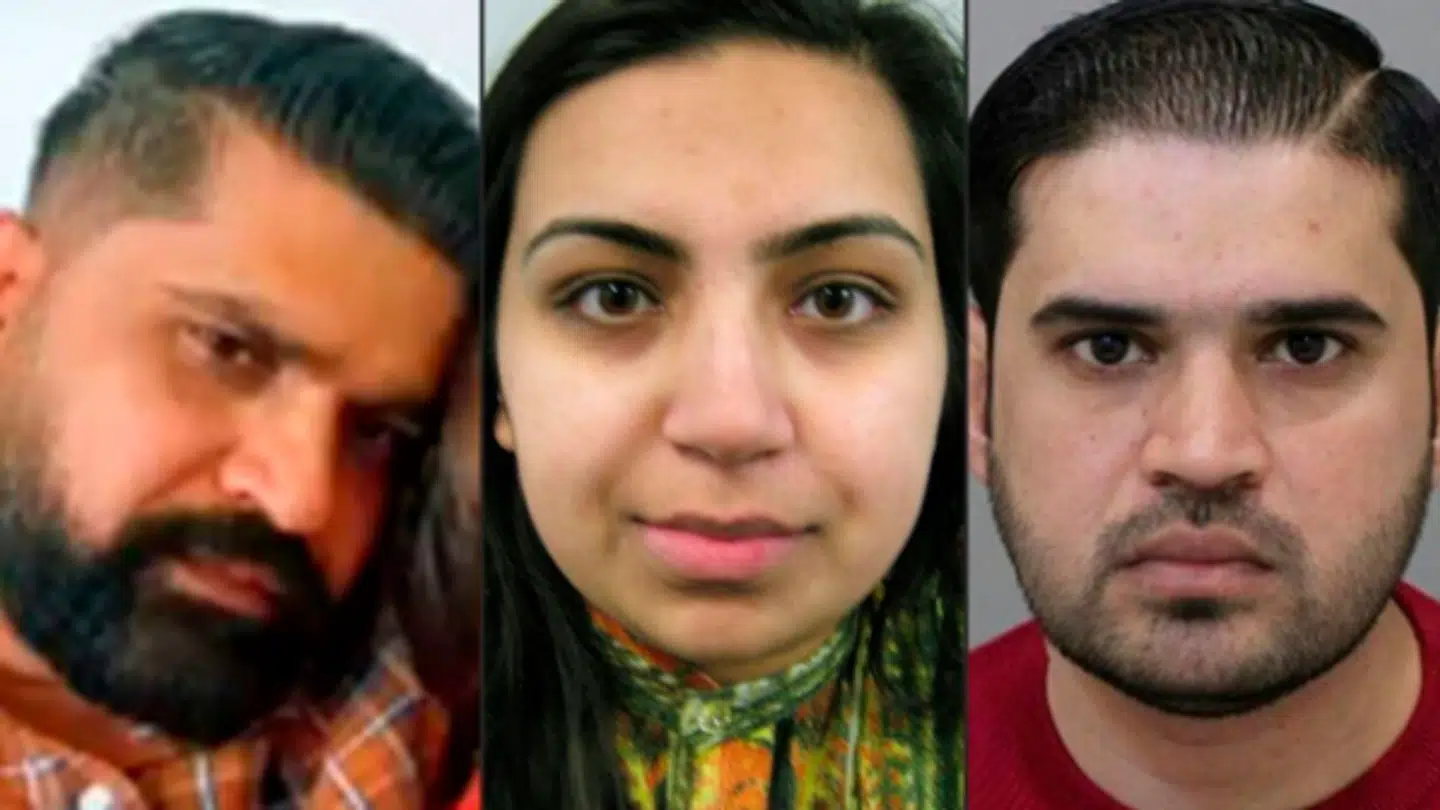 Urfan Sharif, Beinash Batool og Faisal Malik blev anholdt og sigtet for drabet på den tiårige pige, da de kom tilbage til Storbritannien.