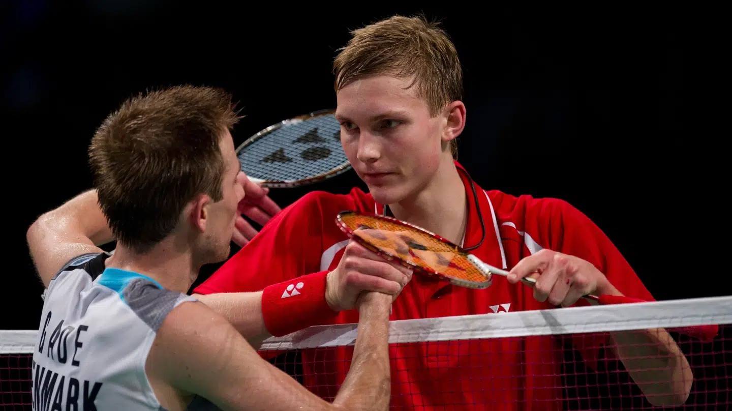 Viktor Axelsen nåede at spille mod Peter Gade. Her fra en kamp i 2011.