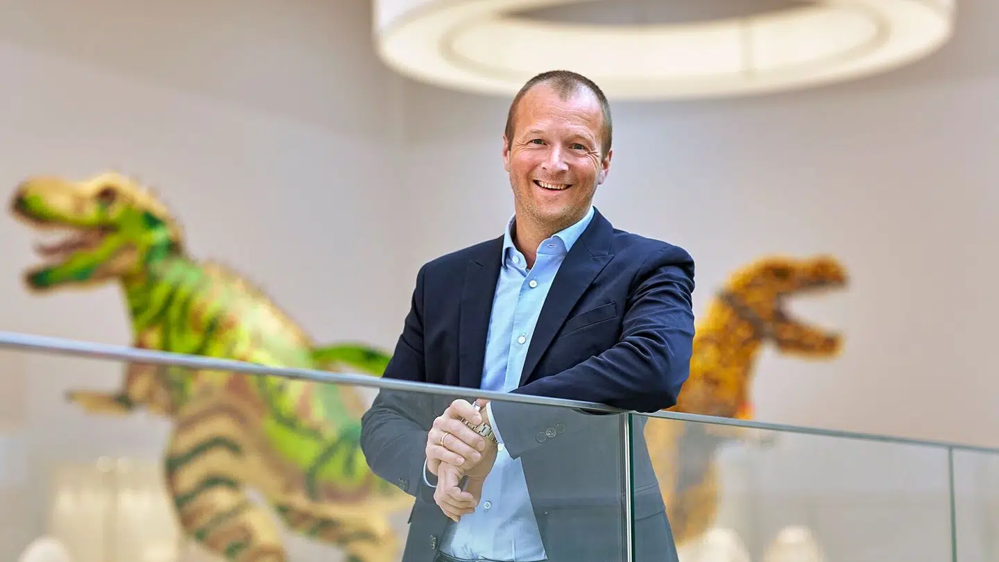 Thomas Kirk Kristiansen kan godt le, for det går forrygende for Lego. Arkivfoto.