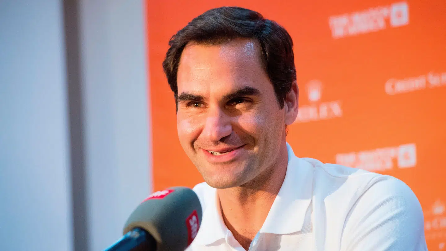 Tennisstjernen Roger Federer skyroser sin mangeårige rival Nadal i et opslag på det sociale medie X RODGER BOSCH / AFP