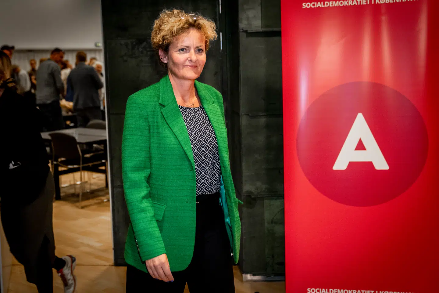 Pernille Rosenkrantz-Theil efter at være blevet valgt som spidskandidat til kommunalvalget i 2025 af de københavnske socialdemokrater i september. Foto: Ida Marie Odgaard, Scanpix