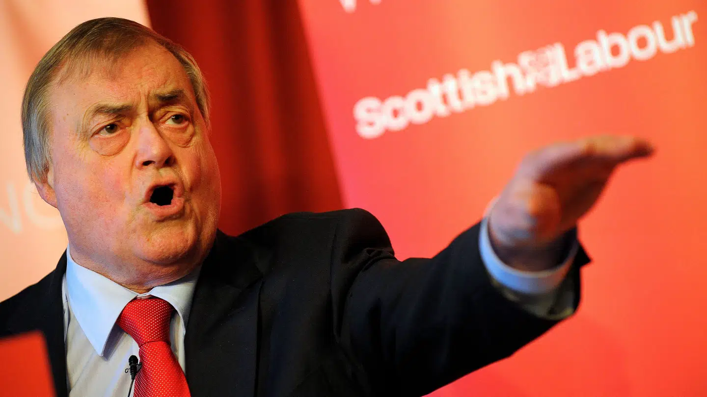 Her ses John Prescott under en tale i 2017.